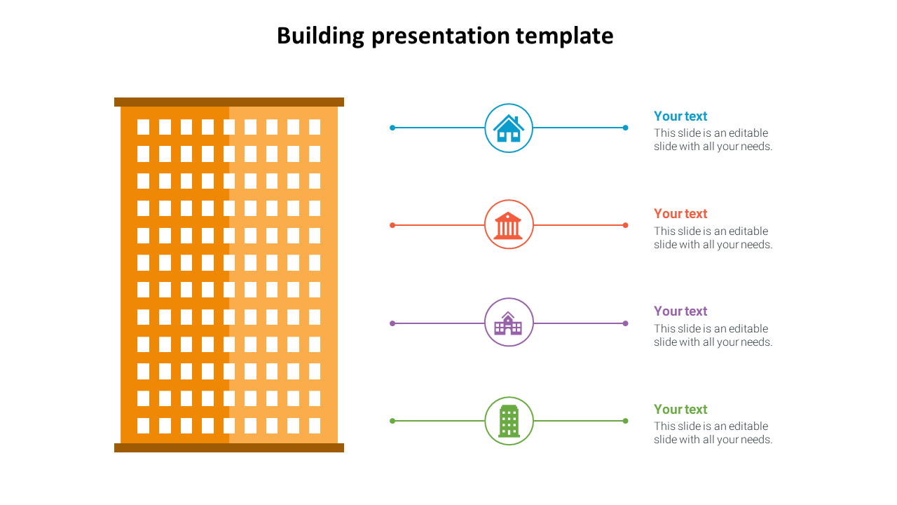 Editable Building Presentation Template Design PowerPoint